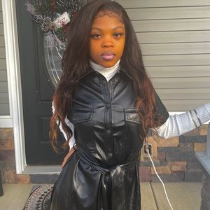 Black fashion nova coat